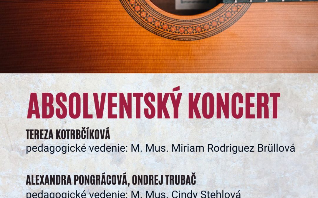 Absolventský koncert – hra na gitare