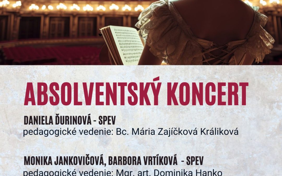 Absolventský koncert – spev