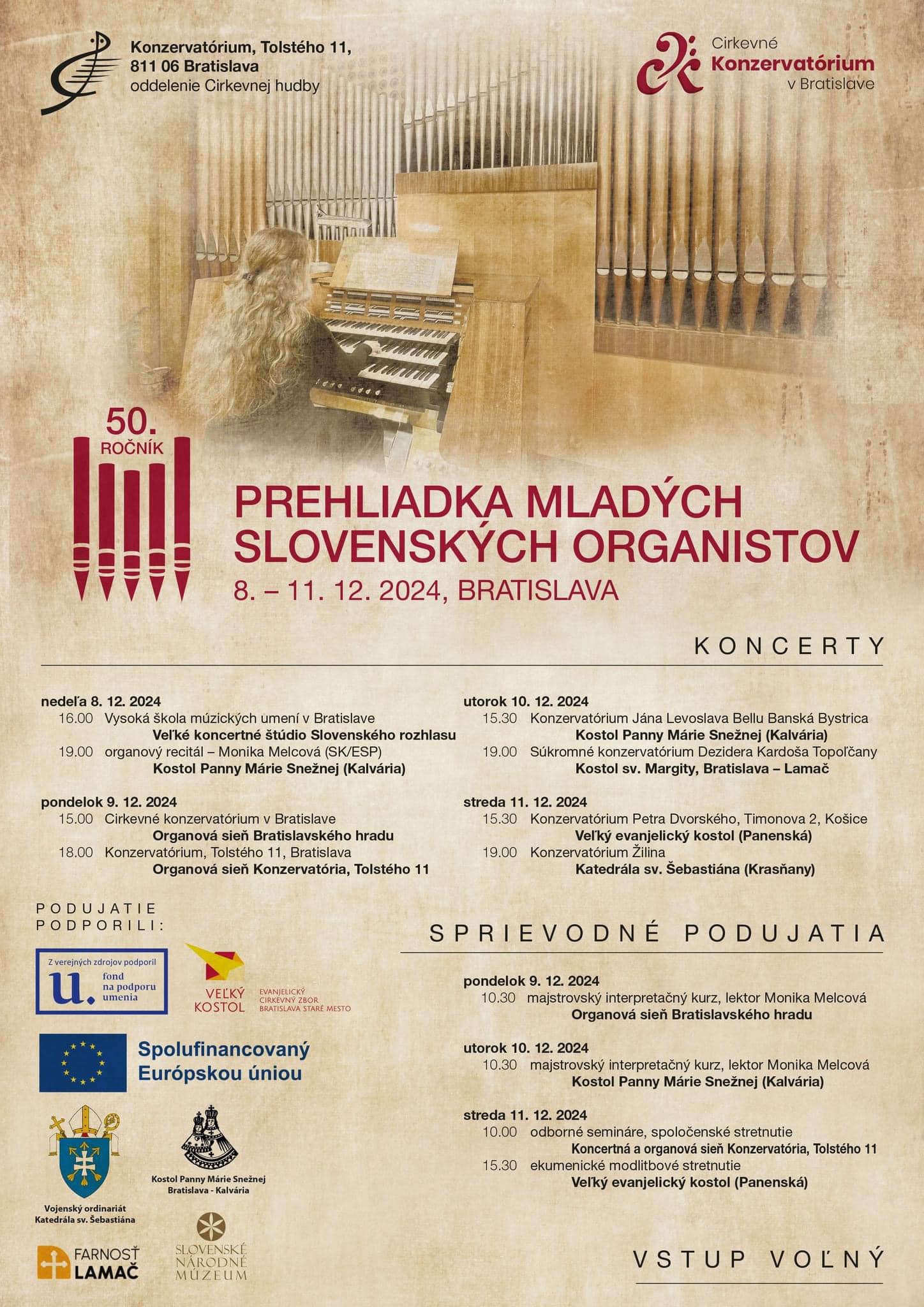 Prehliadka mladých slovenských organistov